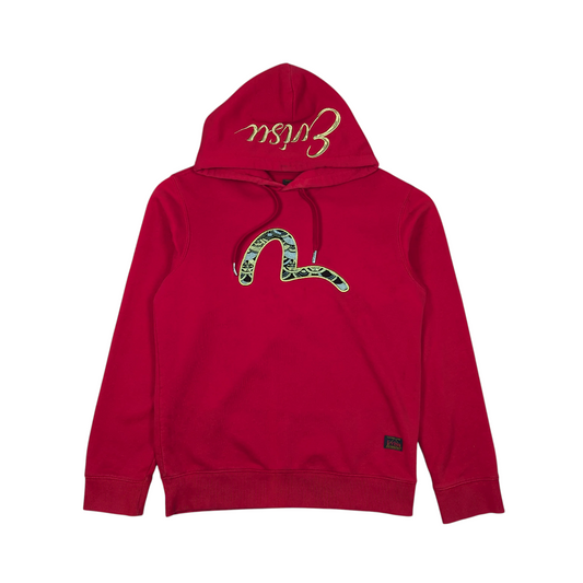 Evisu Embroidered Hoodie Size L
