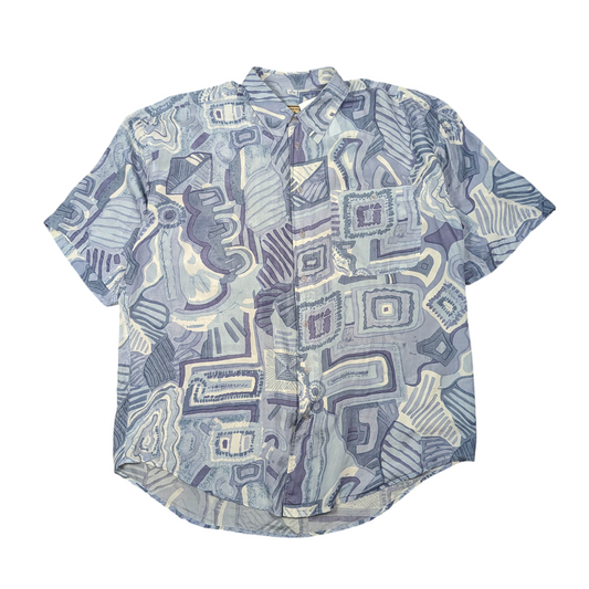 90s Silk Shirt Size XL