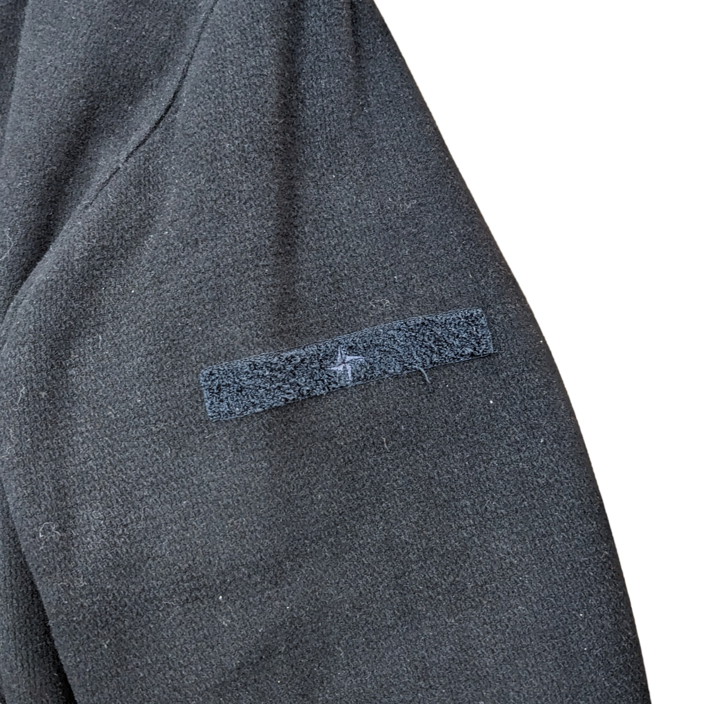 Stone Island Wool Overcoat In Black Size XXL
