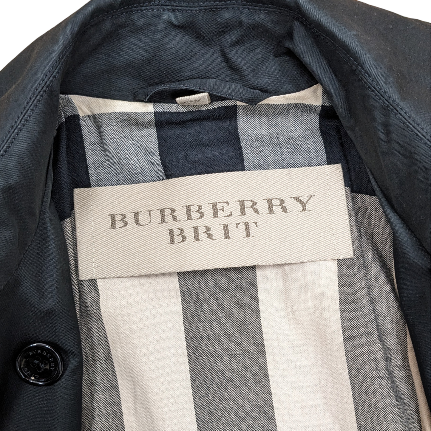 Burberry Brit Belted Trench Coat Size UK 14