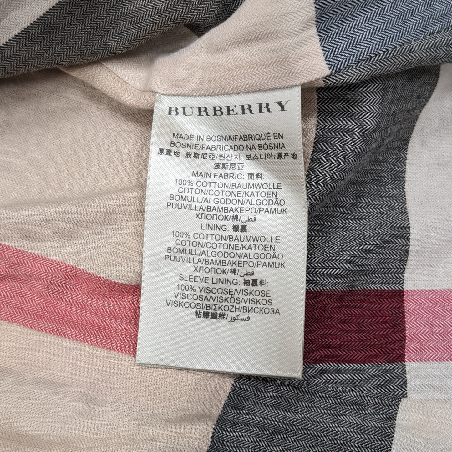 Burberry Brit Belted Trench Coat Size UK 14