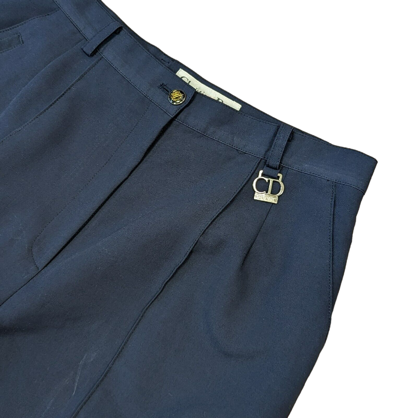 Womens Christian Dior Pleated Trousers UK 12 W30 L27