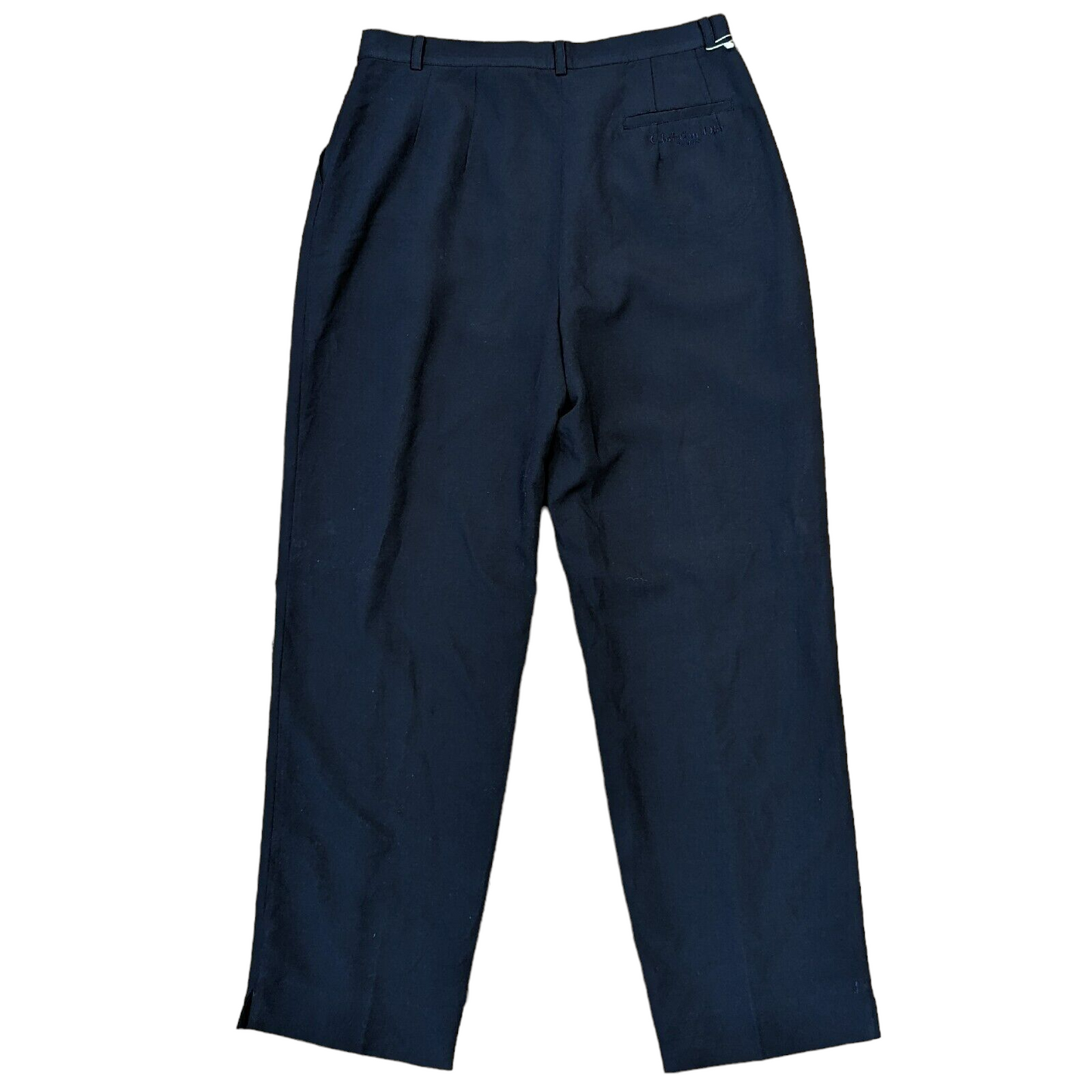 Womens Christian Dior Pleated Trousers UK 12 W30 L27