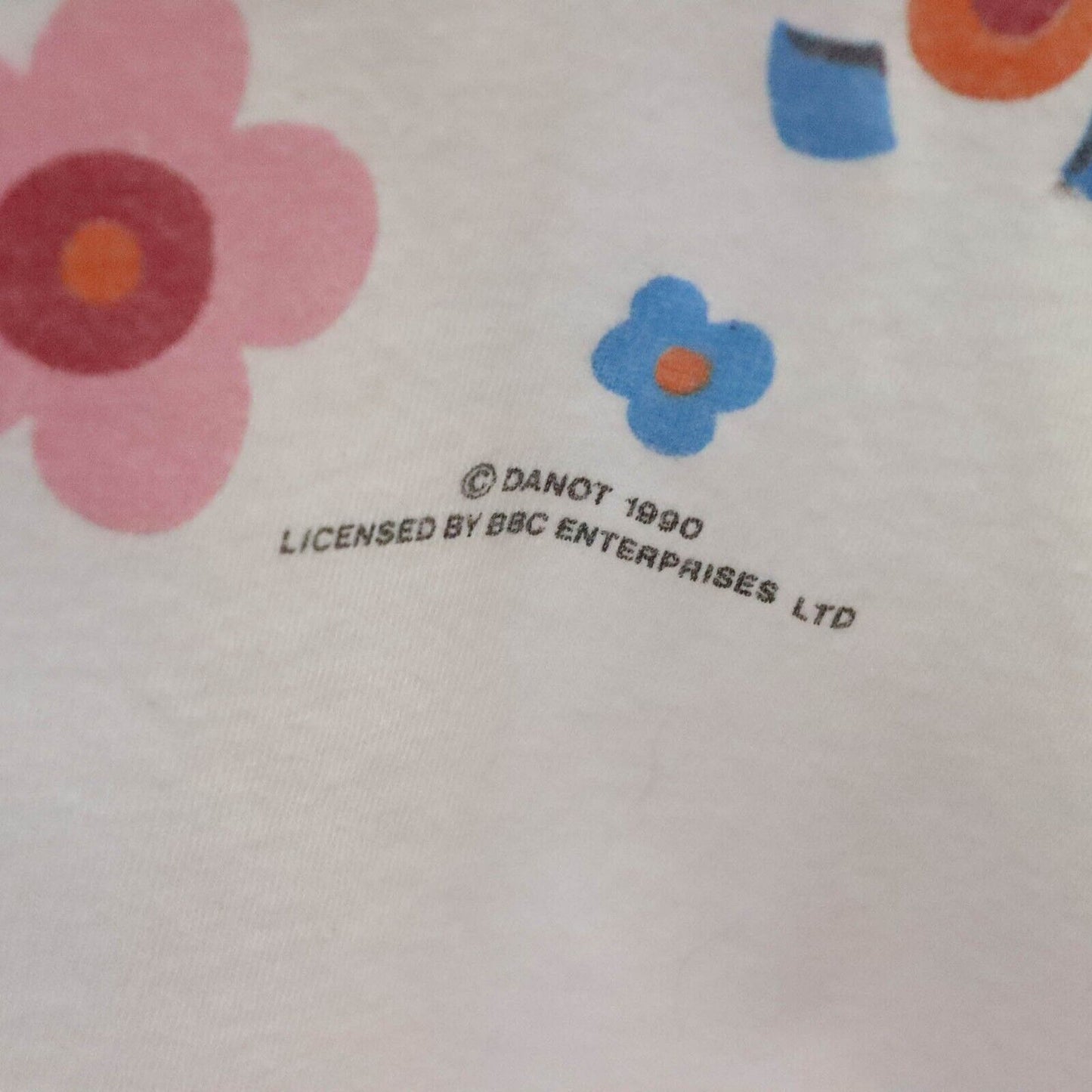 1990 Magic Roundabout Flower Power BBC T-Shirt Size L