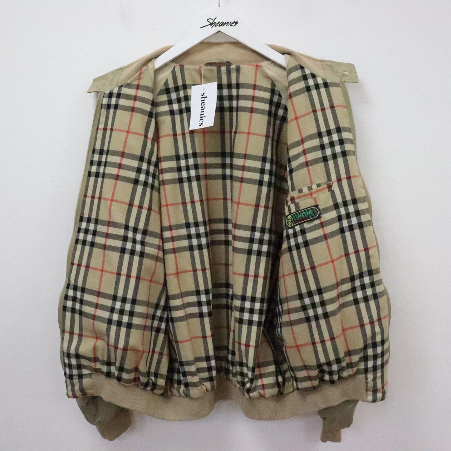 Vintage Nova Check Harrington Size M