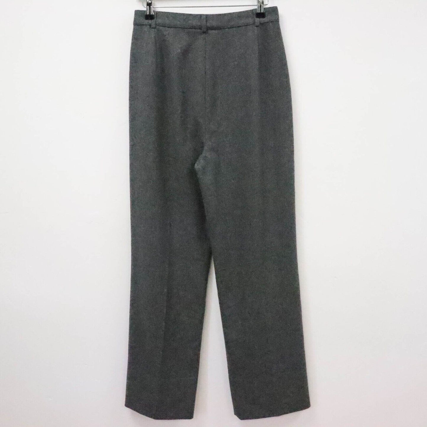 Vintage Wool Pleated Trousers In Grey W27 L30 UK 8