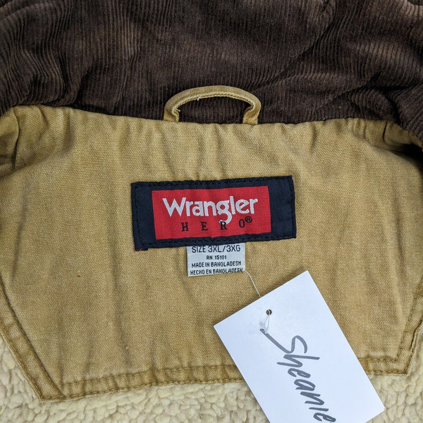 Vintage Wrangler Canvas Gilet Size 3XL