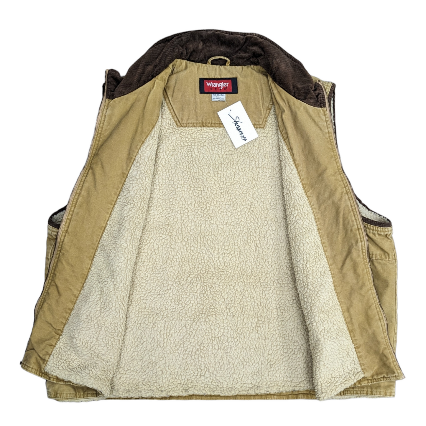 Vintage Wrangler Canvas Gilet Size 3XL