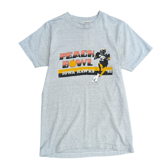 80s Peach Bowl Single Stitch T-Shirt Size XS
