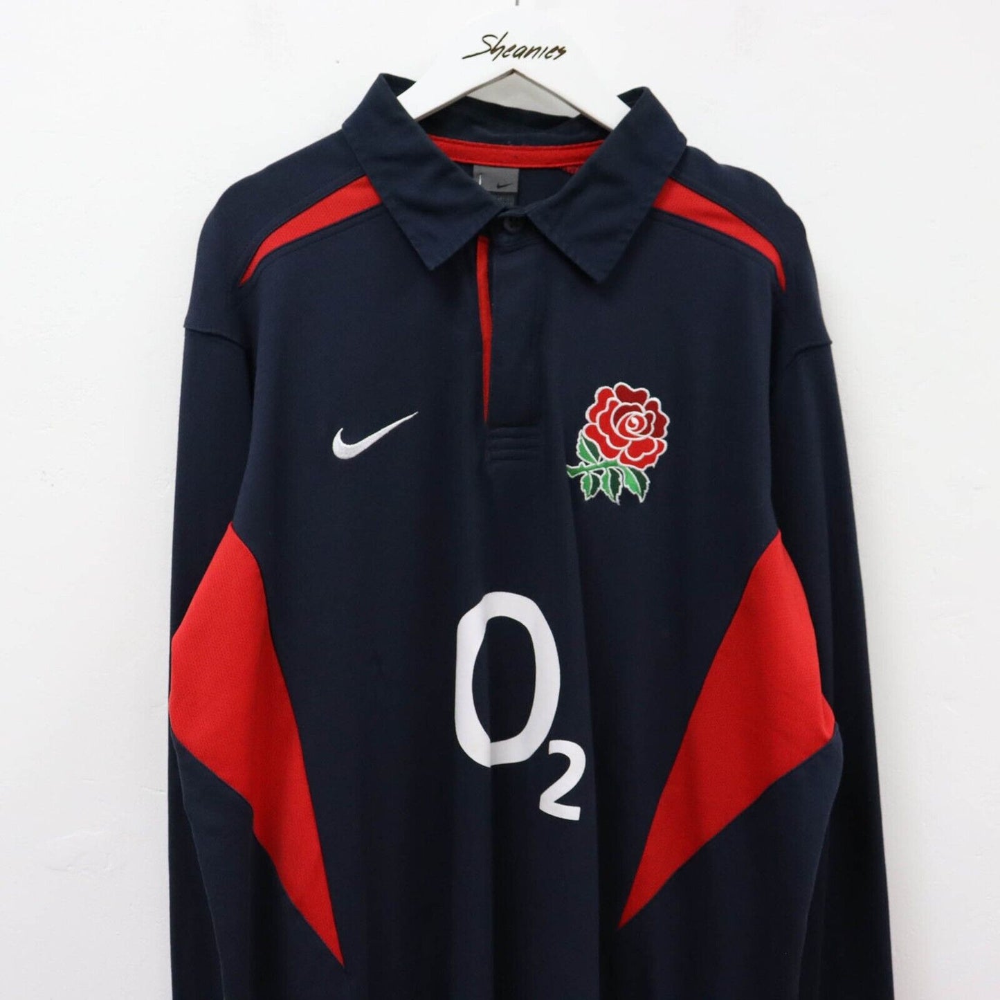 00s Nike England Rugby Shirt Size XL