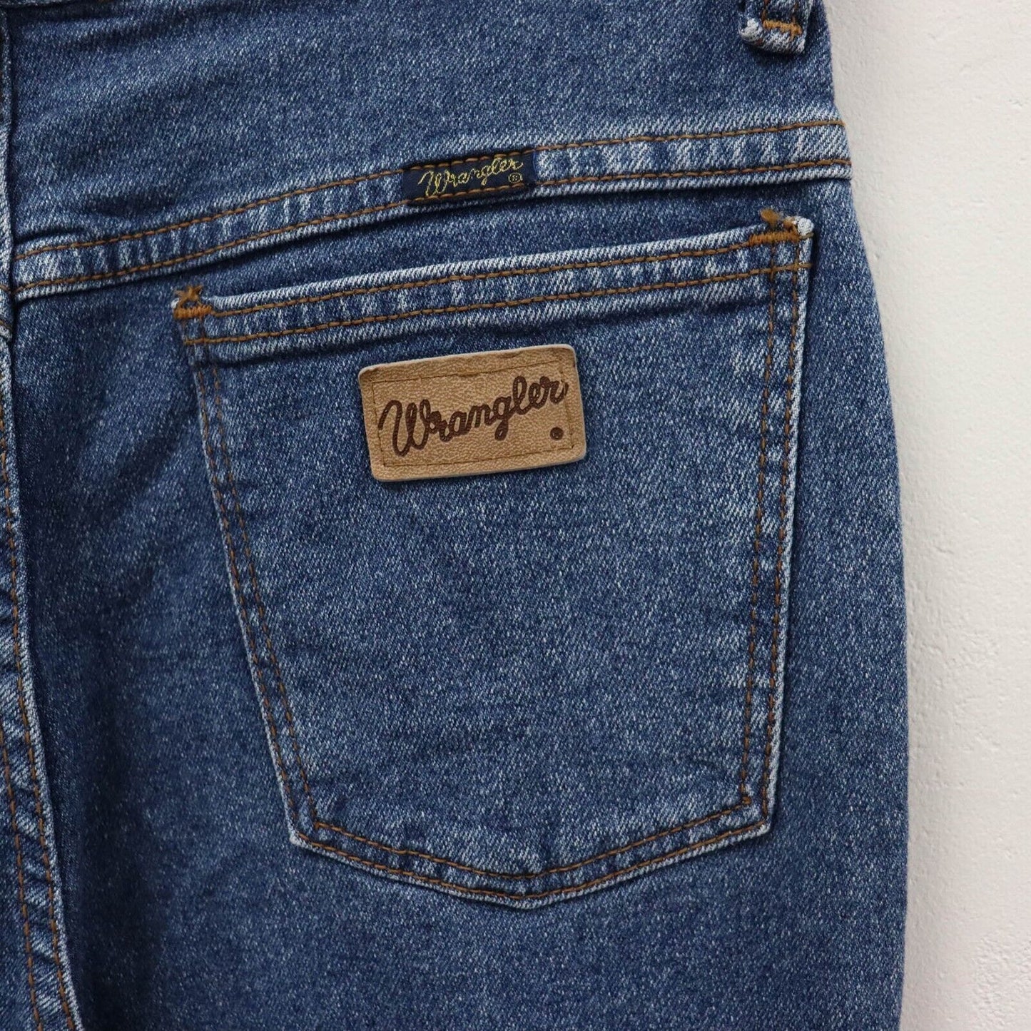 Vintage Wrangler High Waist Taper Jeans Size UK10 L33