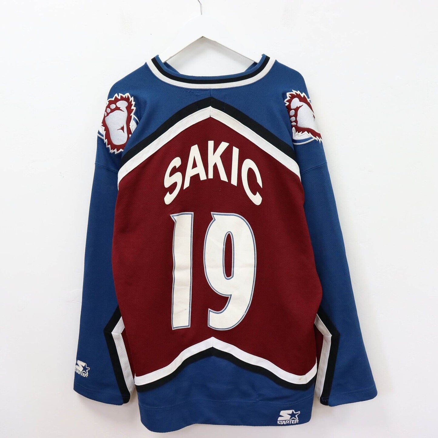 90's Starter Colorado Avalanche Sakic NHL Hockey Jersey Size M