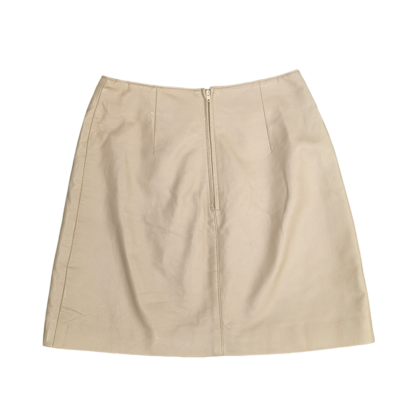 Y2K Leather Mini Skirt Size UK 8