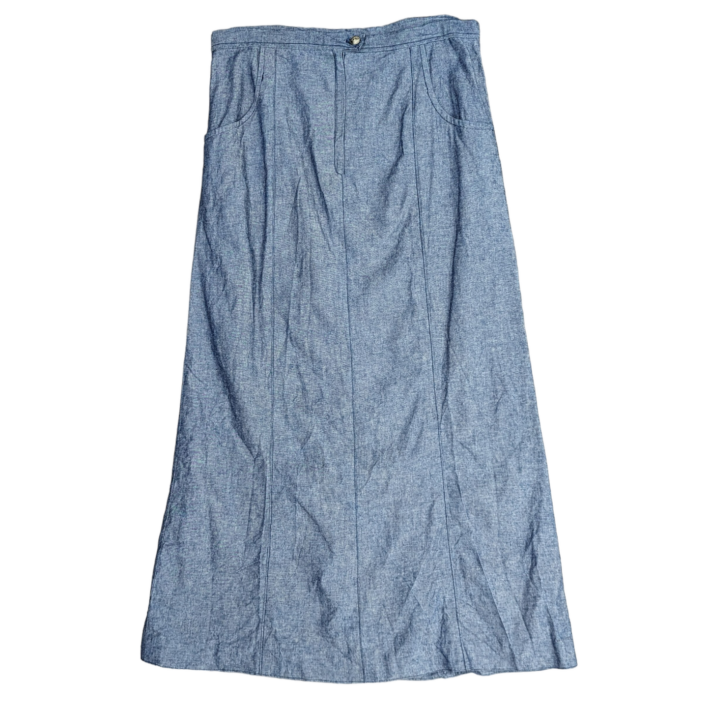 Y2K Denim Maxi Skirt Size UK 14