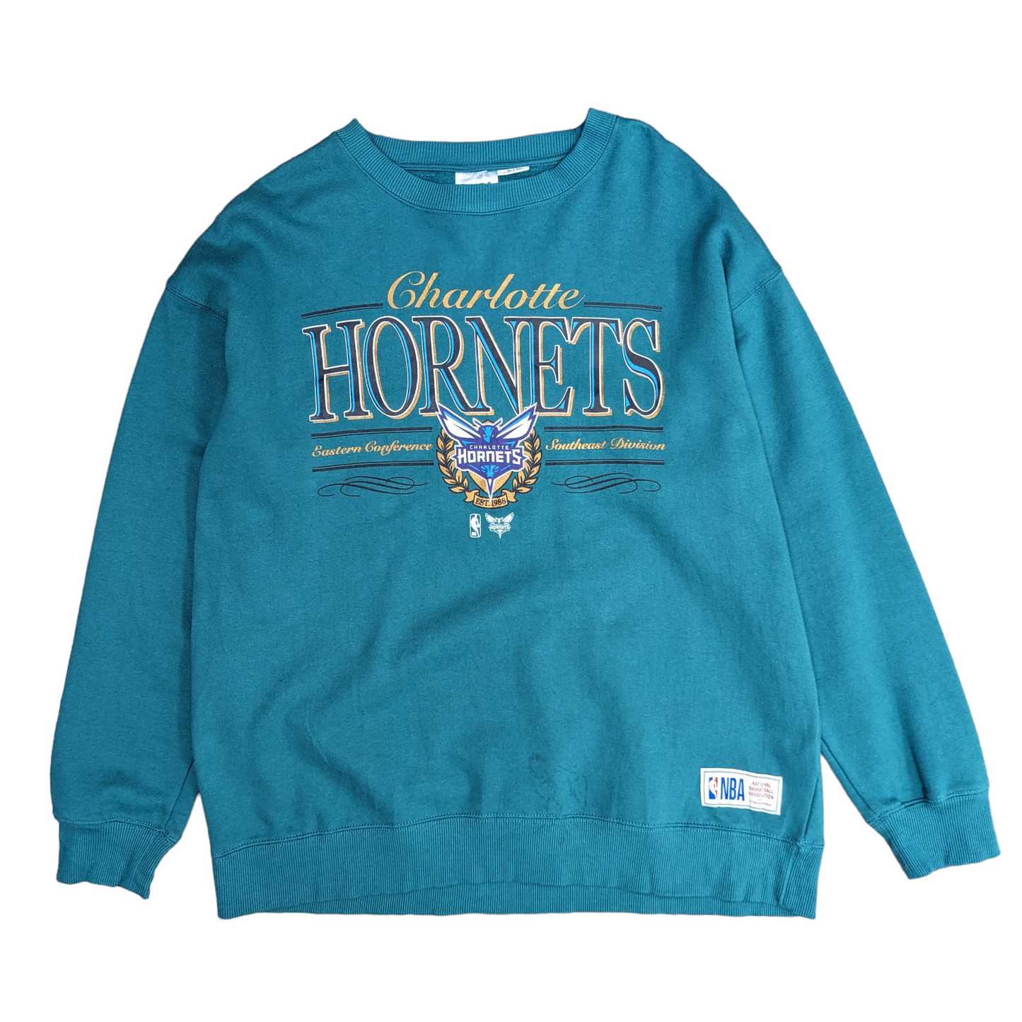 00s NBA Charlotte Hornets Sweatshirt Size XL