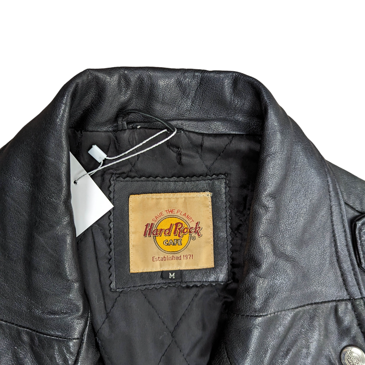 00s Hard Rock Cafe Berlin Leather Jacket Size M