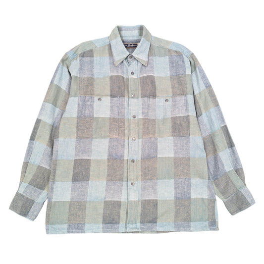 90s Check Flannel Shirt Size L