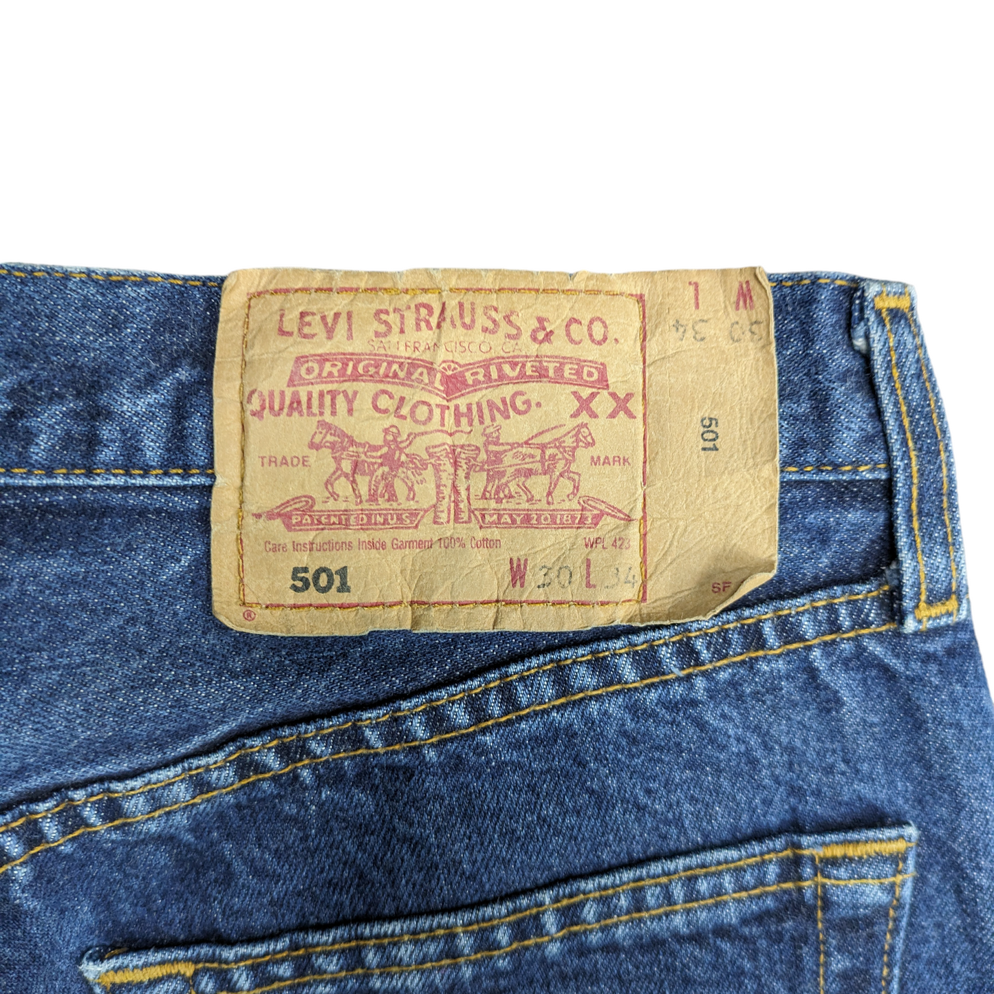 00s Levi's 501 Straight Leg Jeans W28 L32