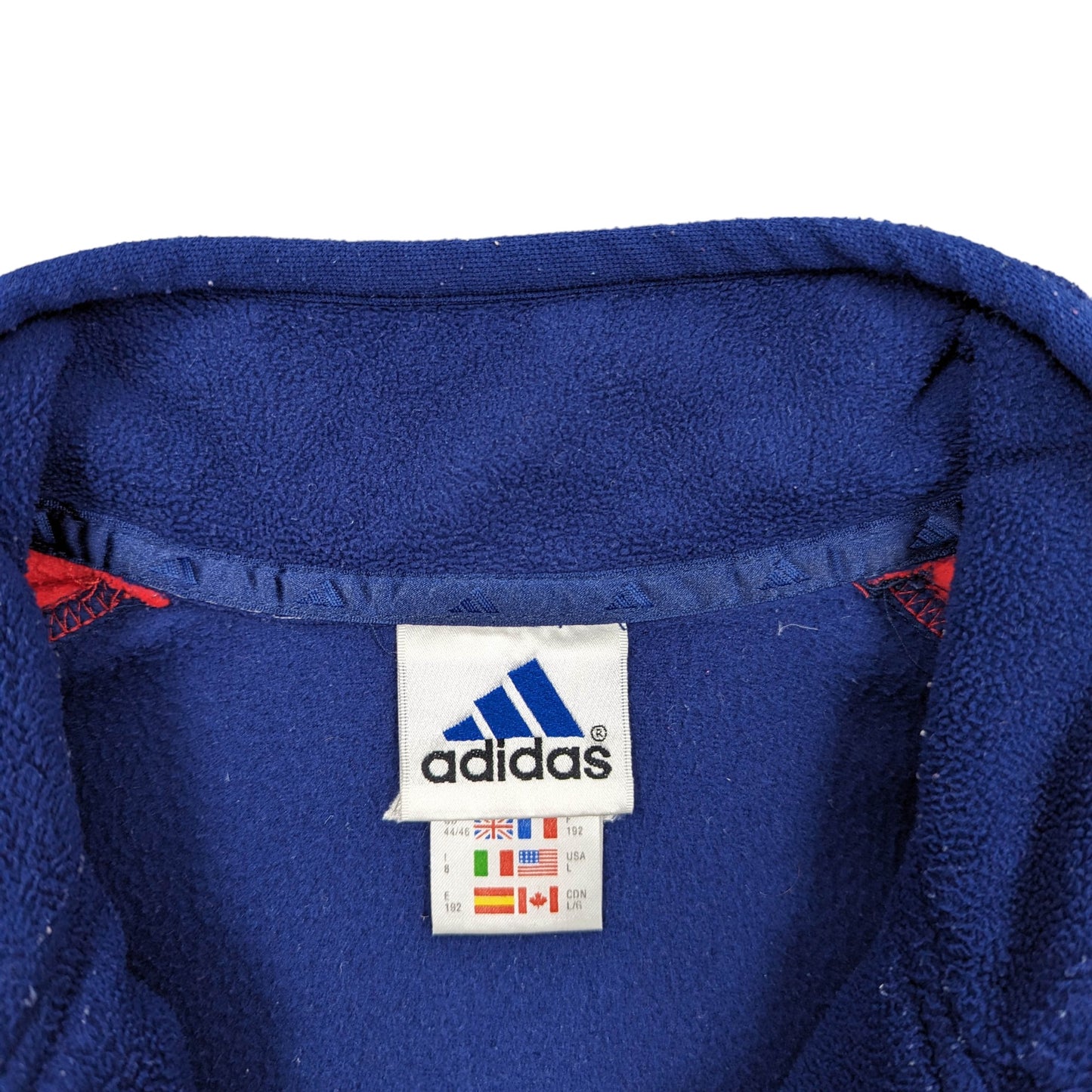 90s Adidas 1/4 Zip Fleece Size L