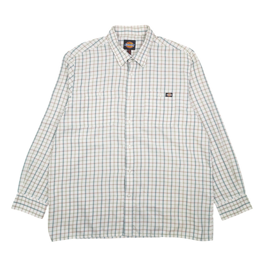 90s Dickies Check Flannel Shirt Size 2XL