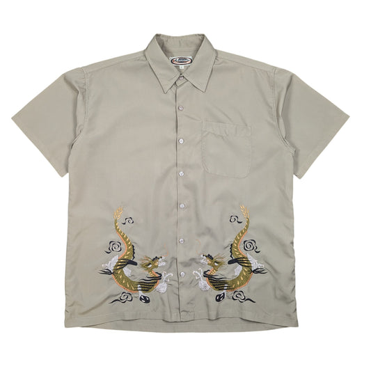 00s Dragon Embroidered S/S Shirt Size L