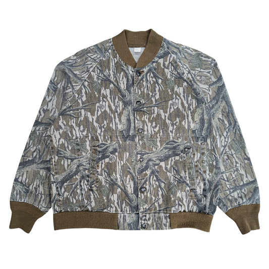 90s Real Tree Bomber Jacket Size M