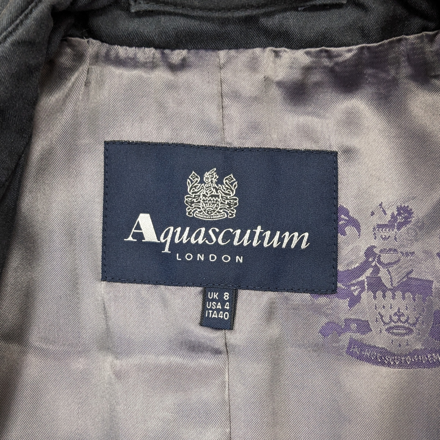 Aquascutum Trench Coat Size UK 8