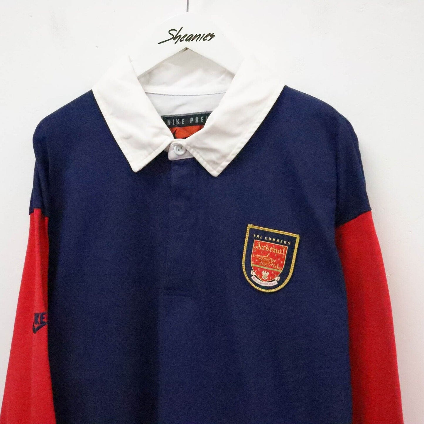 00s Nike Arsenal Rugby Shirt Size L