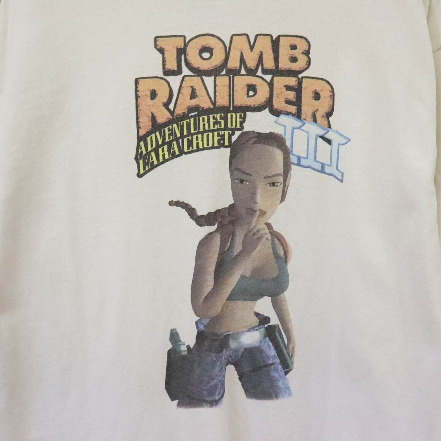 90s Tomb Raider 3 Single Stitch T-Shirt Size L