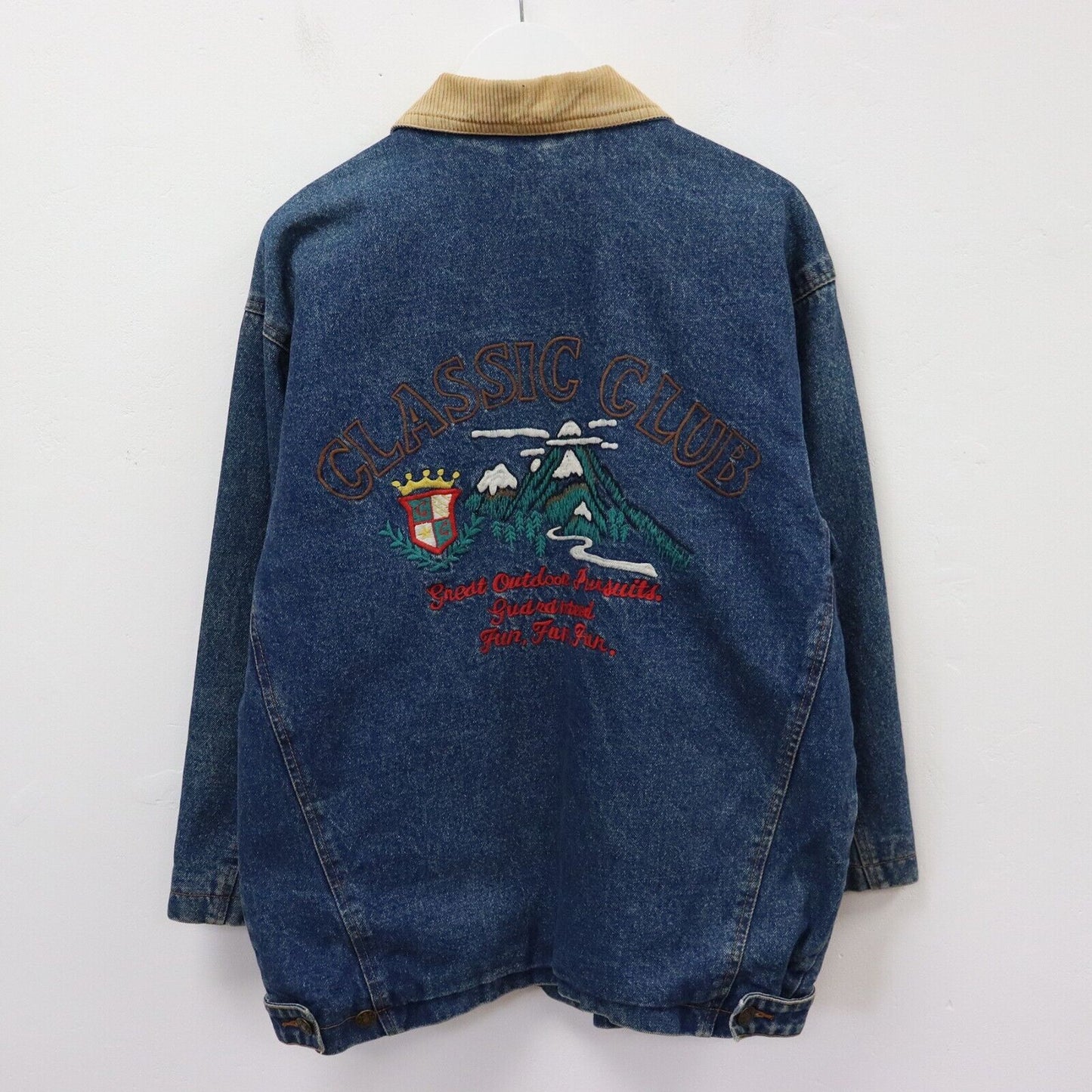 90s St Michael Quilted Denim Jacket Size XS