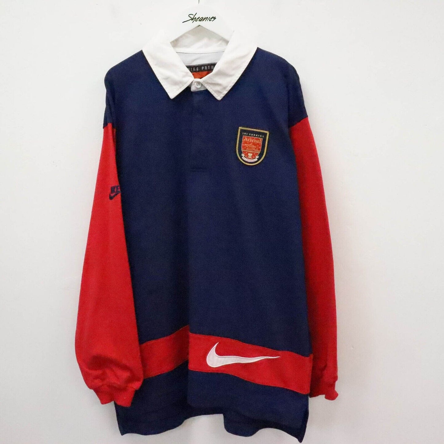 00s Nike Arsenal Rugby Shirt Size L